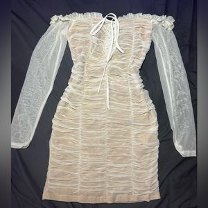 Fashion nova off the shoulder Maura mesh dress